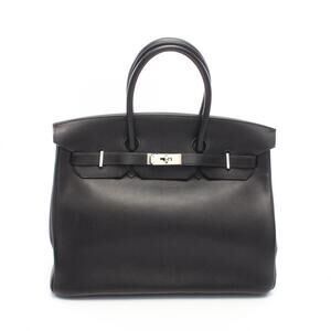 Hermes Birkin 35 Handbag, Calfskin (Evercalf) Leather, Women's, Black